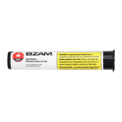 BZAM APPLE B AND STRAWB JET PACK (H) INF PRE-ROLL - 0.5G X 2