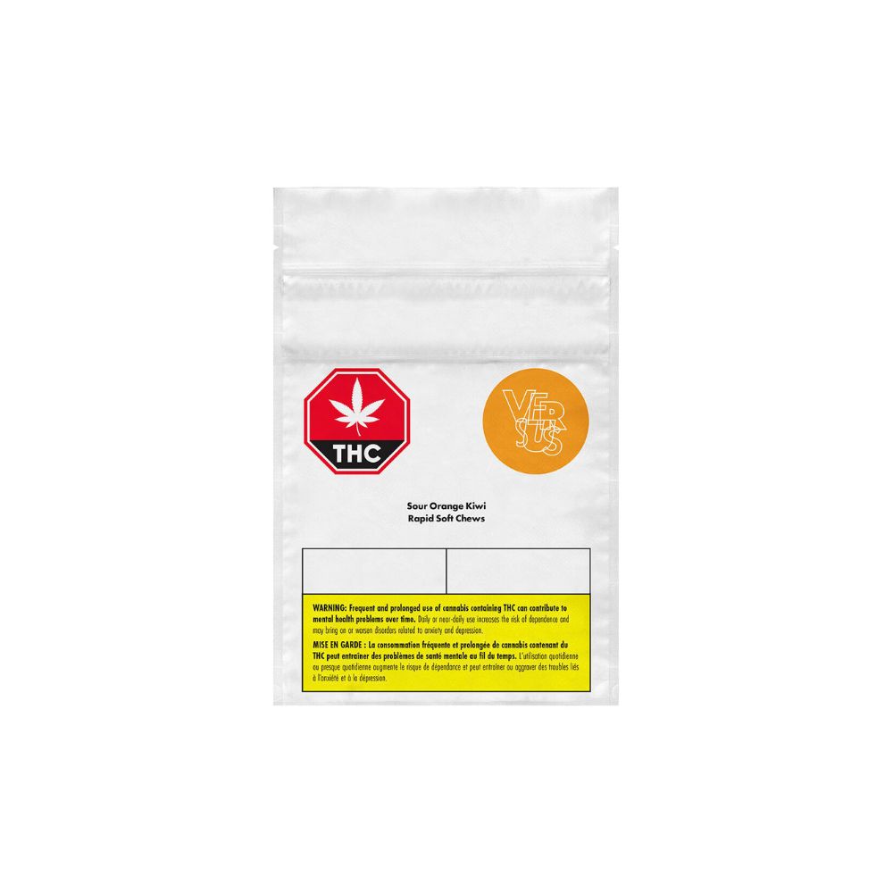 VERSUS SOUR ORANGE KIWI RAPID (H) CHEW - 2MGTHC X5