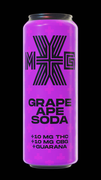 XMG+ GRAPE APE SODA (H) BEV - 10MGTHC:10MG CBG X 355ML