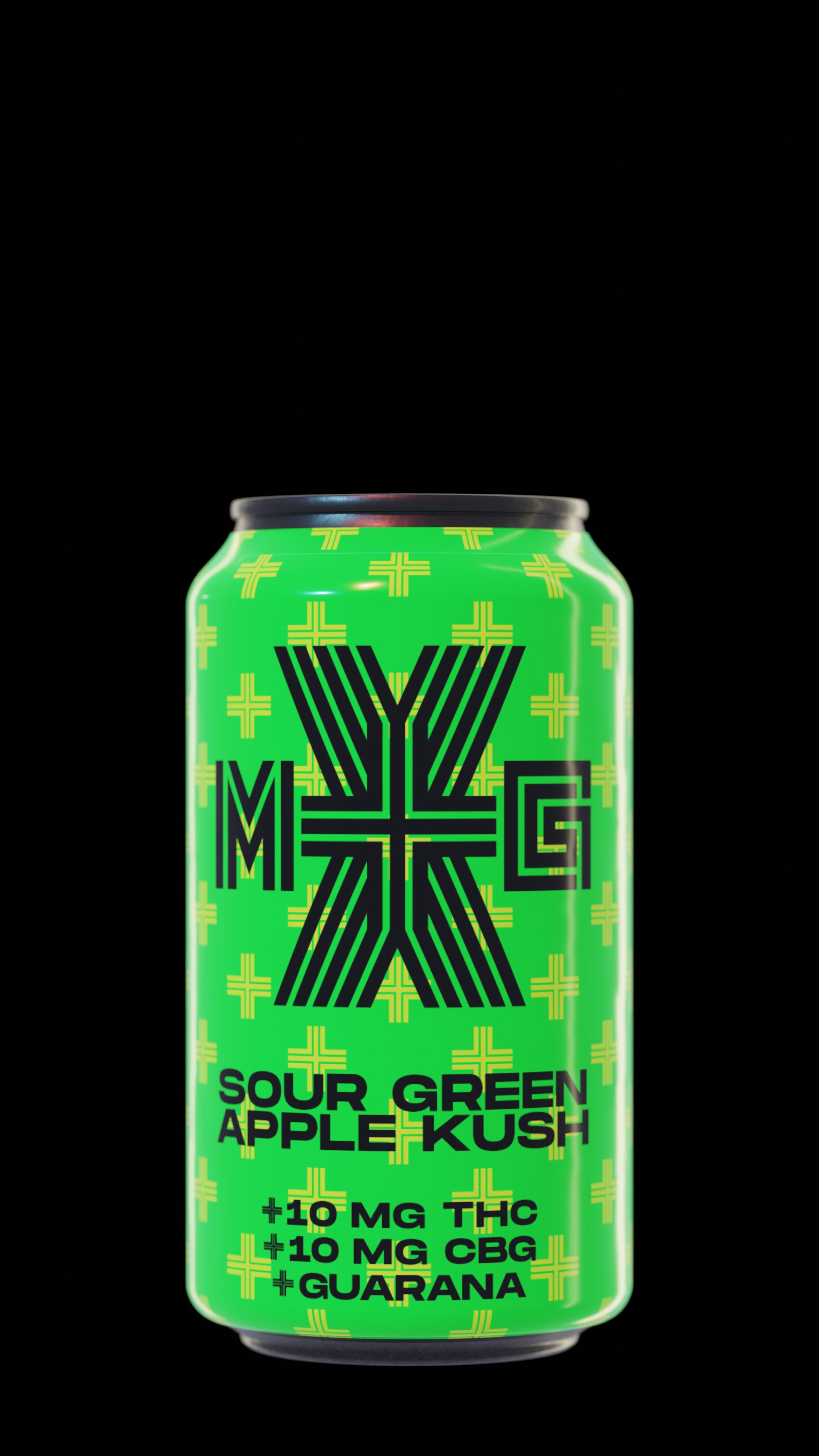 XMG PLUS SOUR GREEN APPLE KUSH GUARANA (H) BEV - 236ML