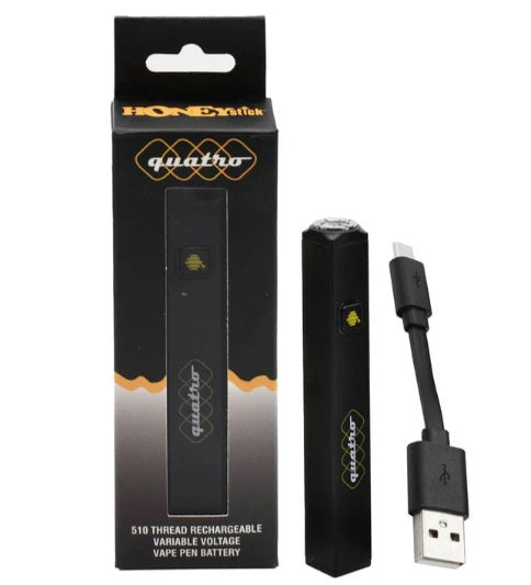 HONEYSTICK QUATTRO CUBE - 400MAH VARIABLE BATT - BLK