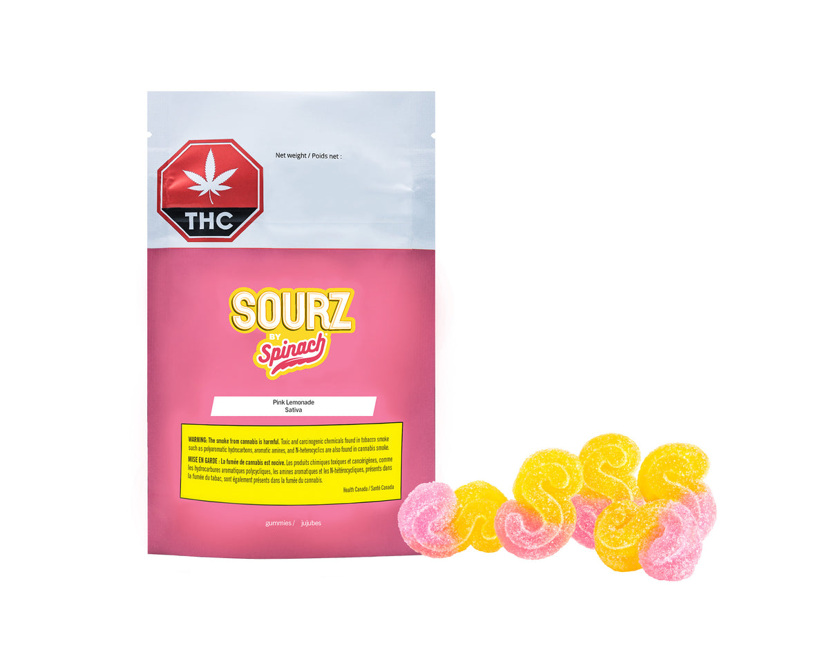 SPINACH SOURZ PINK LEMONADE (S) CHEW - 2MG THC X 5