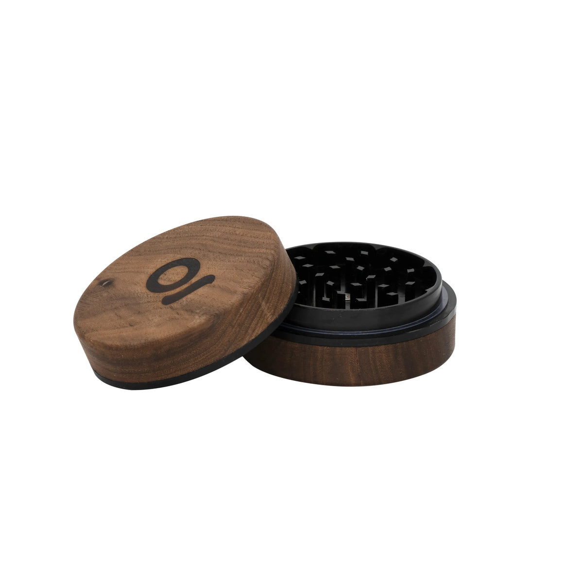 ONGROK 2-PIECE WALNUT WOOD & METAL GRINDER -3" BLACK