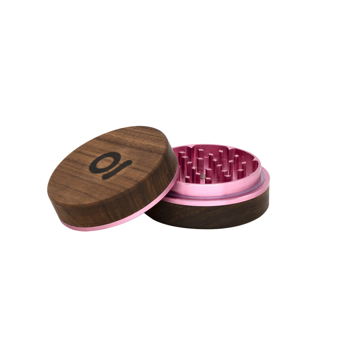 ONGROK 2-PIECE WALNUT WOOD & METAL GRINDER -3" ROSE GOLD