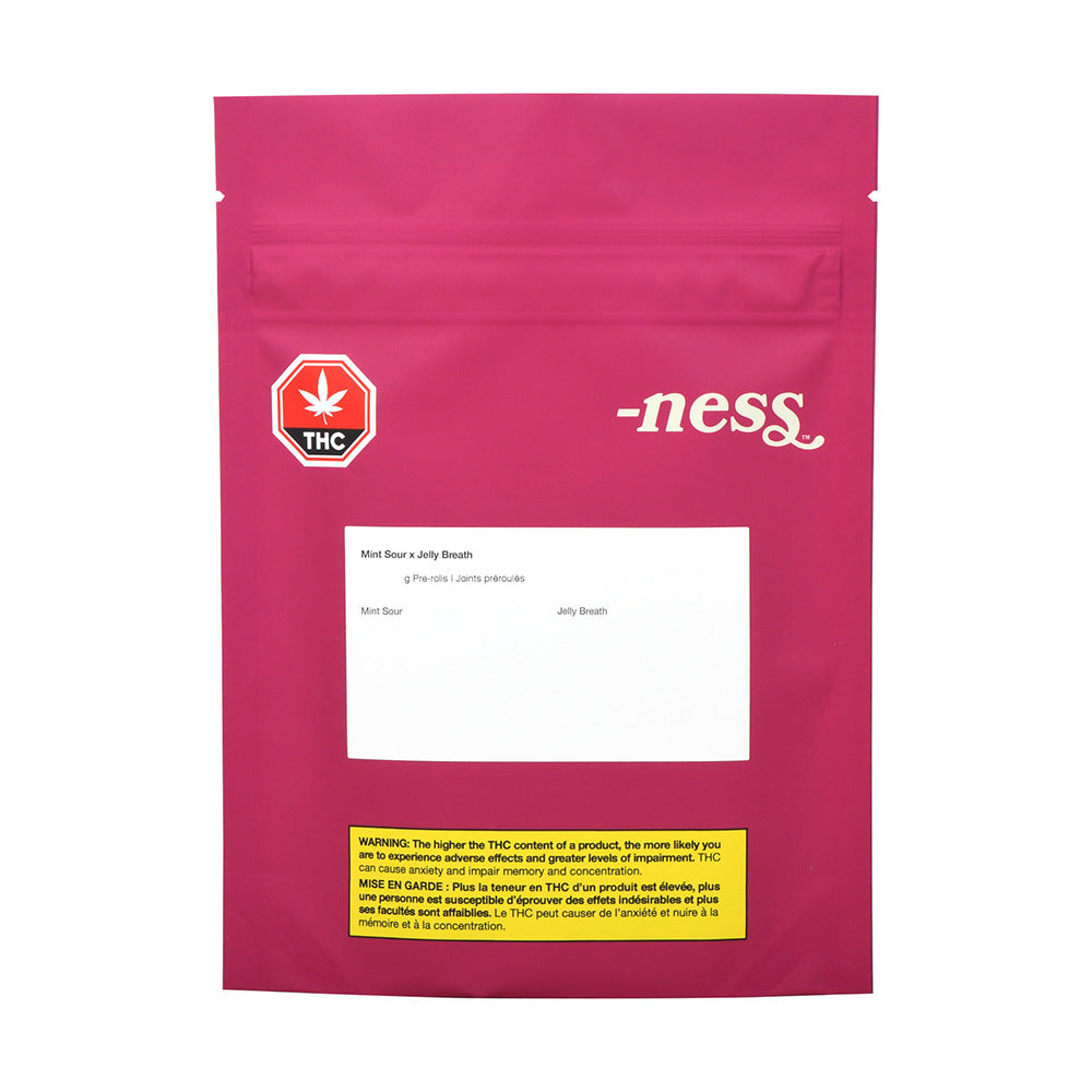 NESS MINT SOUR X JELLY BREATH (H) PRE-ROLL - 0.5G X 12