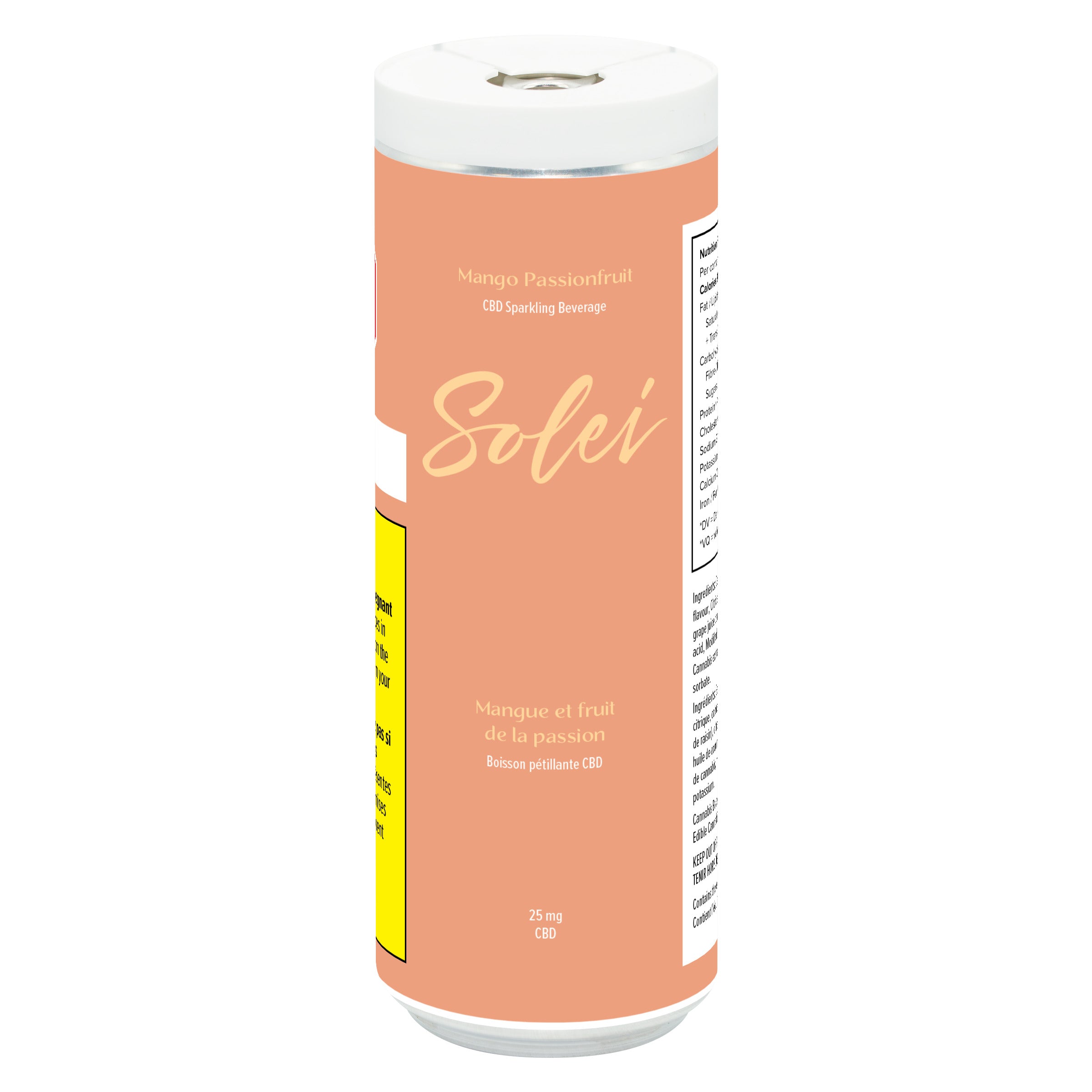 SOLEI MANGO PASSIONFRUIT (H) BEV - 25MG CBD X 355ML