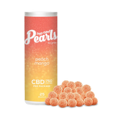 PEARLS BY GRON PEACH MANGO (H) CHEW - 30MG CBD X 25