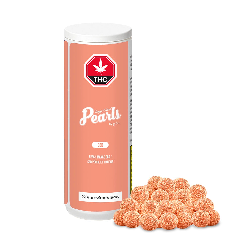 PEARLS BY GRON PEACH MANGO (H) CHEW - 30MG CBD X 25