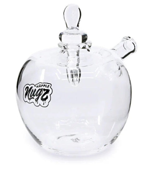 HAPPLE GLASS HASH RIG PIPE BY NUGS