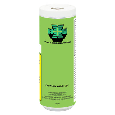 XMG+ CITRUS PEAKS (H) BEV - 10MG THC:10MG CBG - 355ML