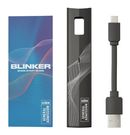 GENERAL ADMISSION BLINKER POD VAPE BATTERY - GUNMETAL BLACK