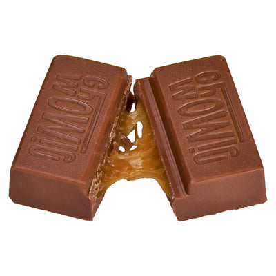 CHOWIE WOWIE SOFT CARAMEL (H) CHOC - 5MG THC : 5MG CBD X 2