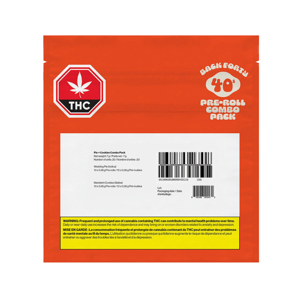 BACK FORTY 40s PIE&COOKIES COMBO PAK (H) PRE-ROLL - 0.35GX20