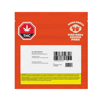 BACK FORTY 40s PIE&COOKIES COMBO PAK (H) PRE-ROLL - 0.35GX20