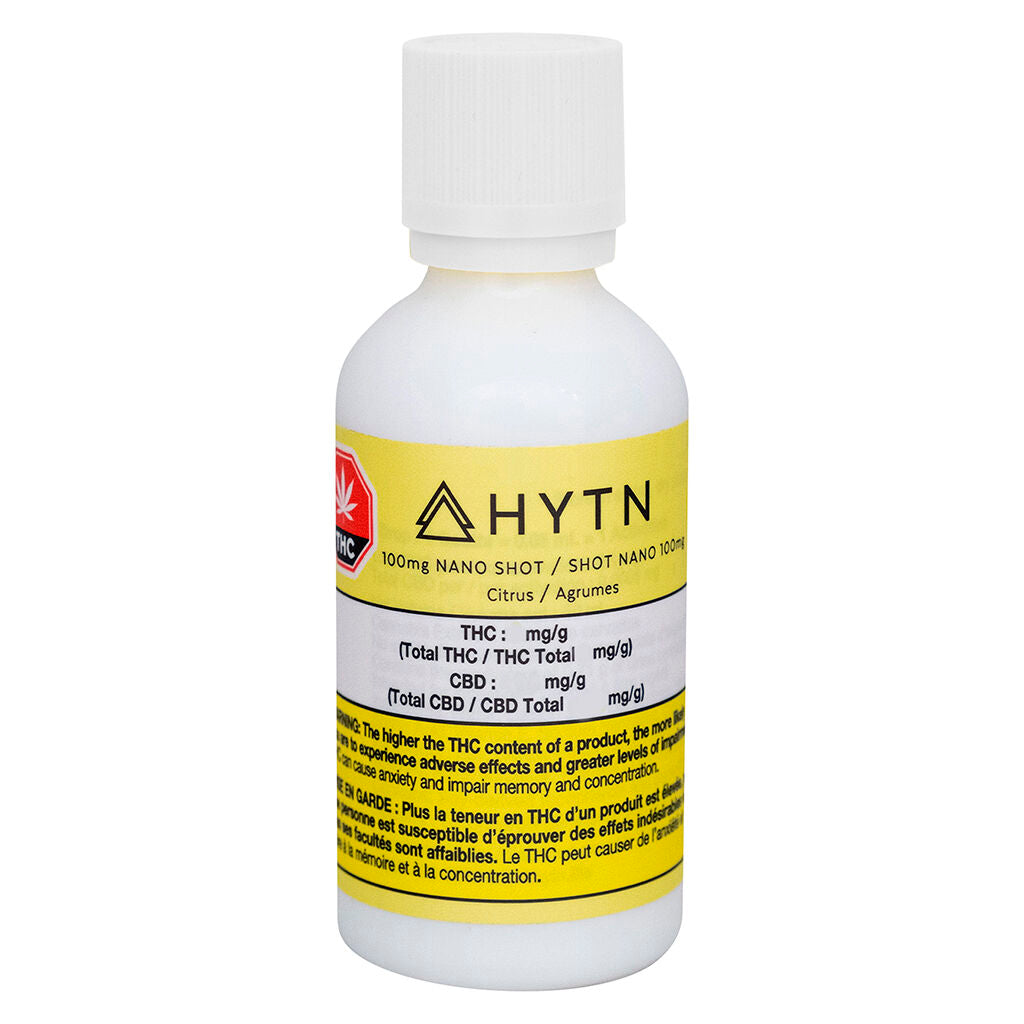 HYTN 100MG NANO SHOT CITRUS (H) BEV - 100MG THC X 50ML