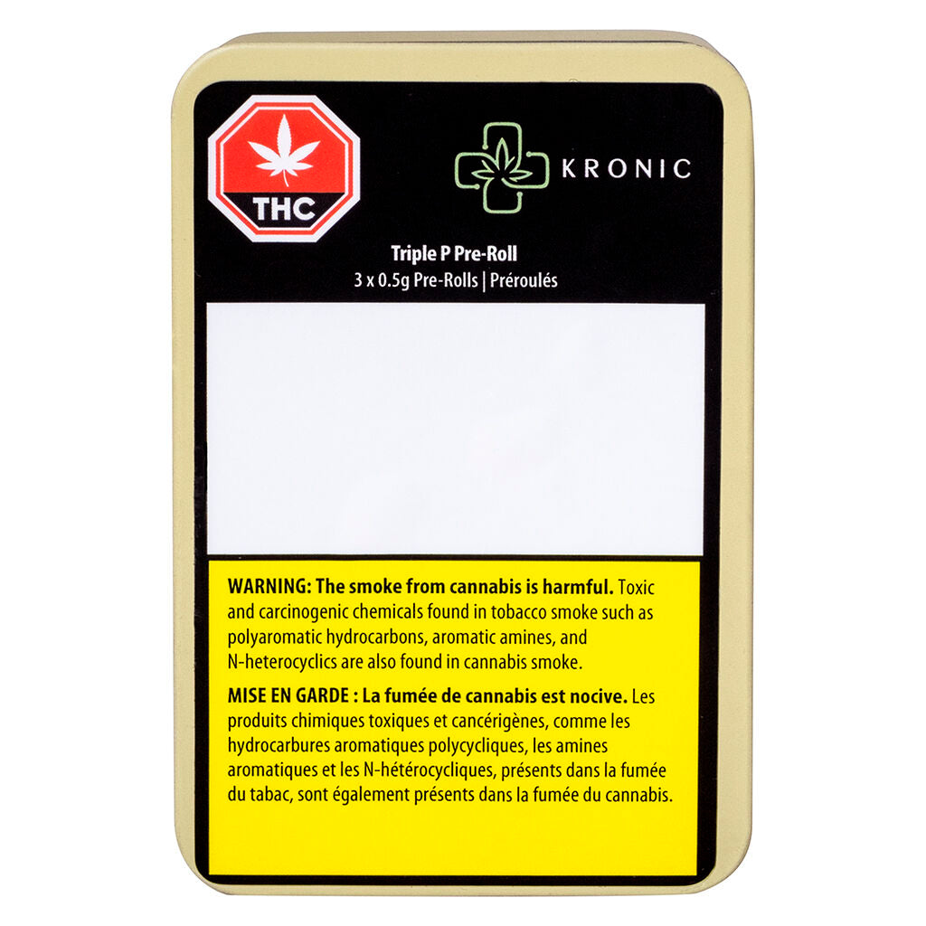 KRONIC TRIPLE P (IND) PRE-ROLL - 0.5G X 3