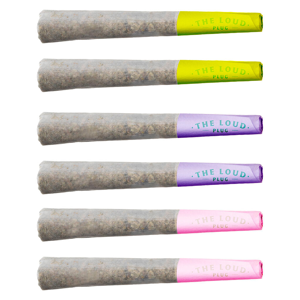 THE LOUD PLUG TERP GUSH RAINBOW PACK (H) PRE-ROLL - 0.5G X6