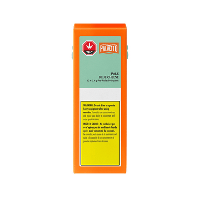 Value Buds - PALMETTO PALS BLUE CHEESE (IND) PRE-ROLL - 0.4G X 10 - Palmetto - - $15.97 CAD Value Buds - PALMETTO PALS BLUE CHEESE (IND) PRE-ROLL - 0.4G X 10 - Palmetto - - $15.97 CAD