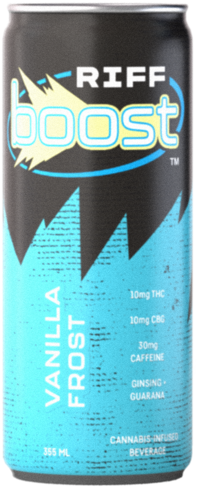RIFF BOOST VANILLA FROST CBG 1:1 (H) BEV - 10MG THC X 355ML