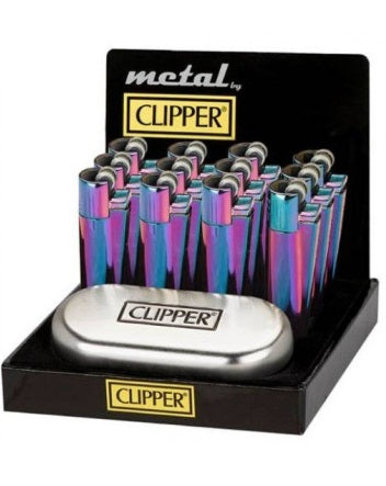 CLIPPER REFILLABLE METAL LIGHTER - ICY