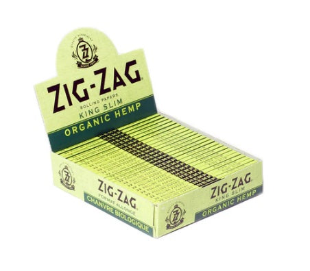 ZIG ZAG GREEN ORGANIC HEMP KING SIZE SLIM PAPERS