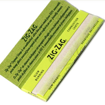ZIG ZAG GREEN ORGANIC HEMP KING SIZE SLIM PAPERS