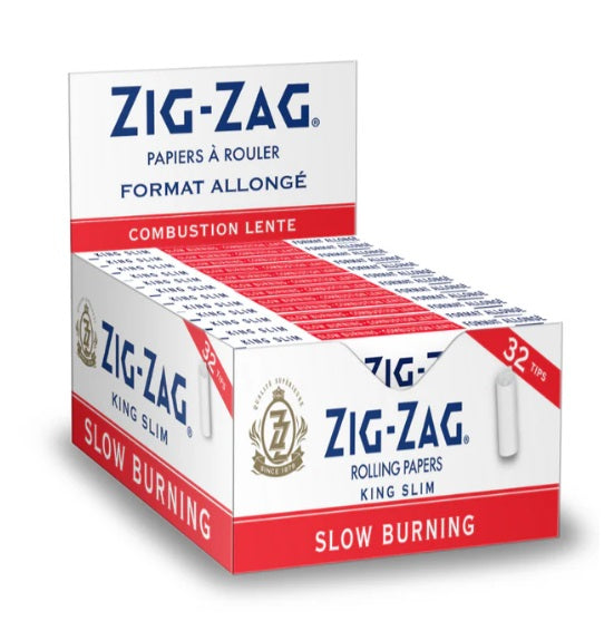 ZIG ZAG WHITE KING SIZE ROLLING PAPERS WITH TIPS