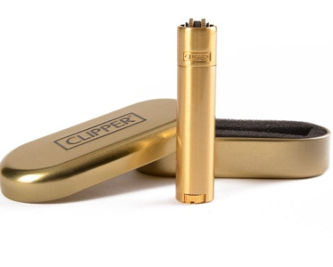 CLIPPER REFILLABLE METAL LIGHTER - GOLD