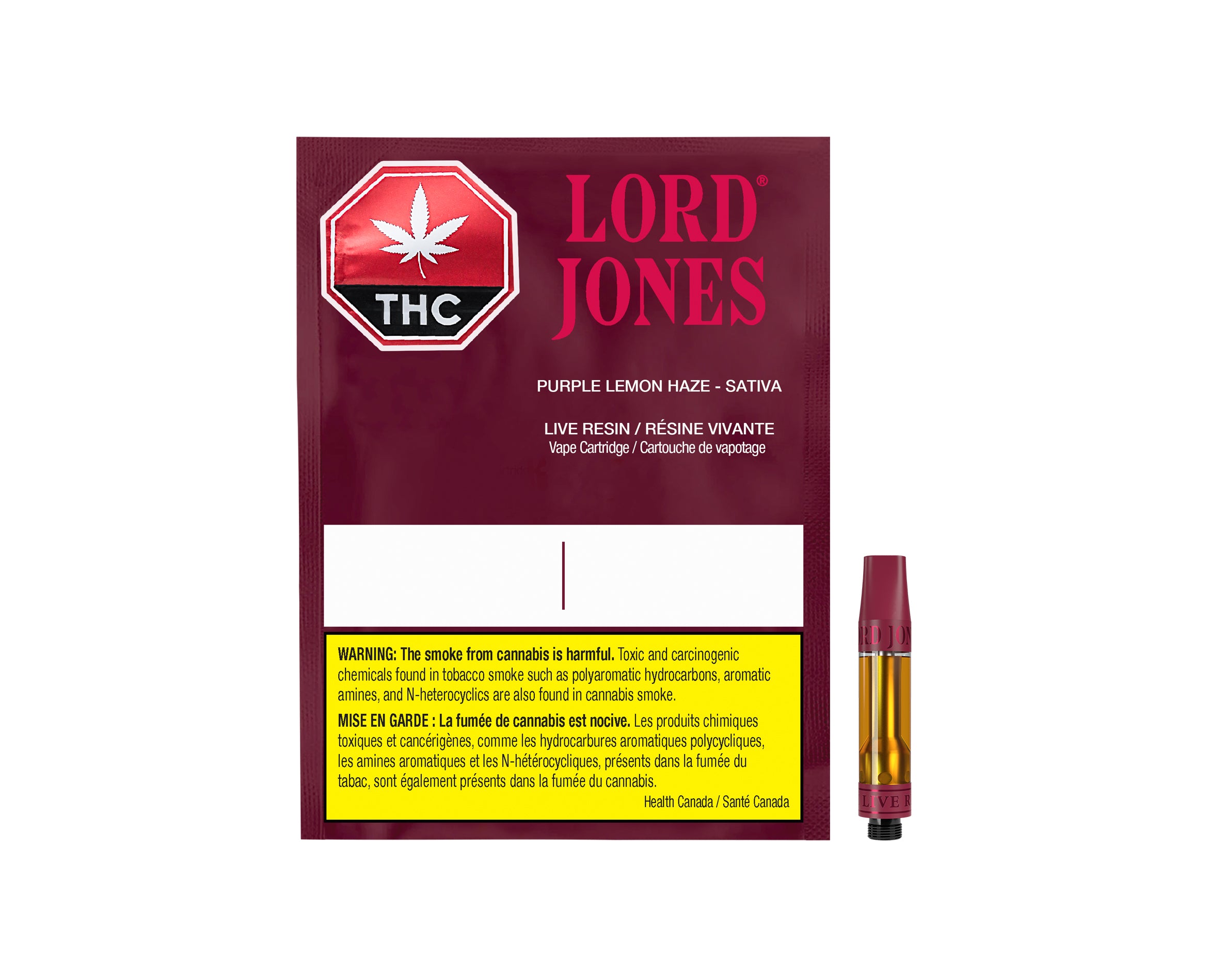 LORD JONES PURE PURPLE LEMON HAZE LIVE RESIN (S) 510 - 1G