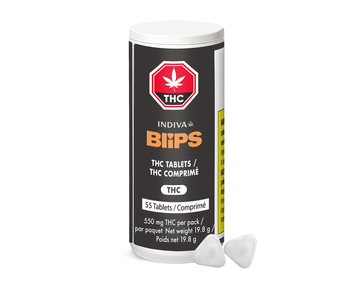 INDIVA BLIPS THC (H) TABLETS - 10MG THC X 55