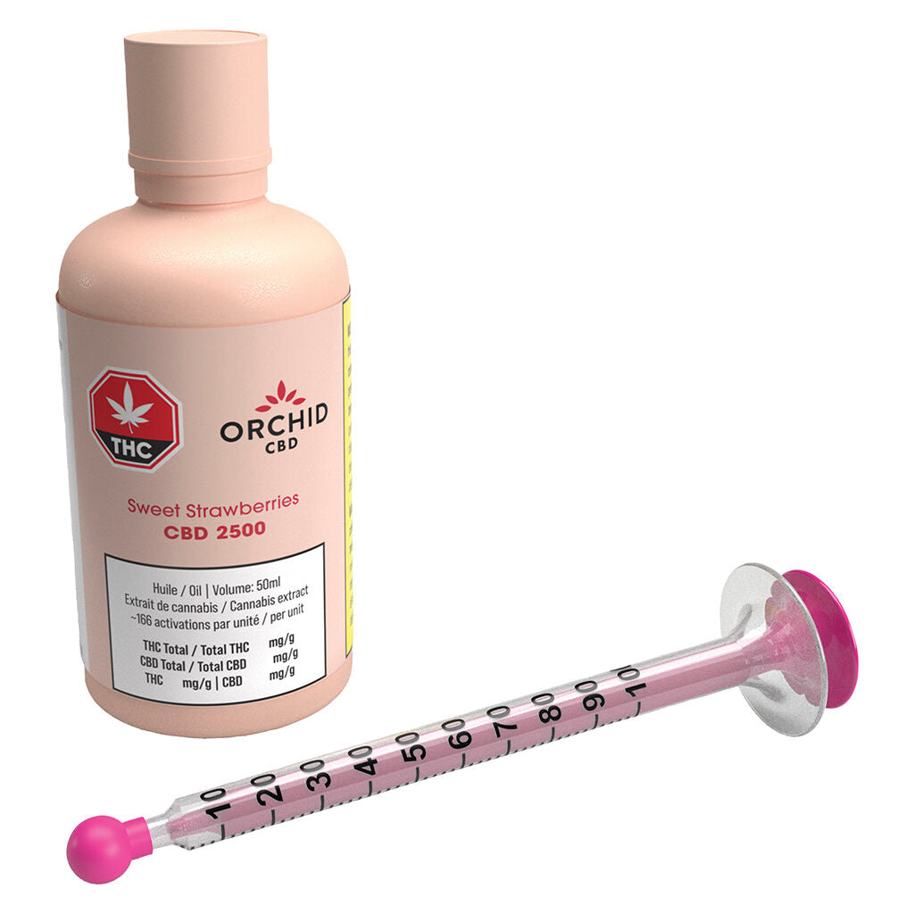 ORCHID CBD SWEET STRAWBERRIES 2500 MG (H) OIL - 50ML