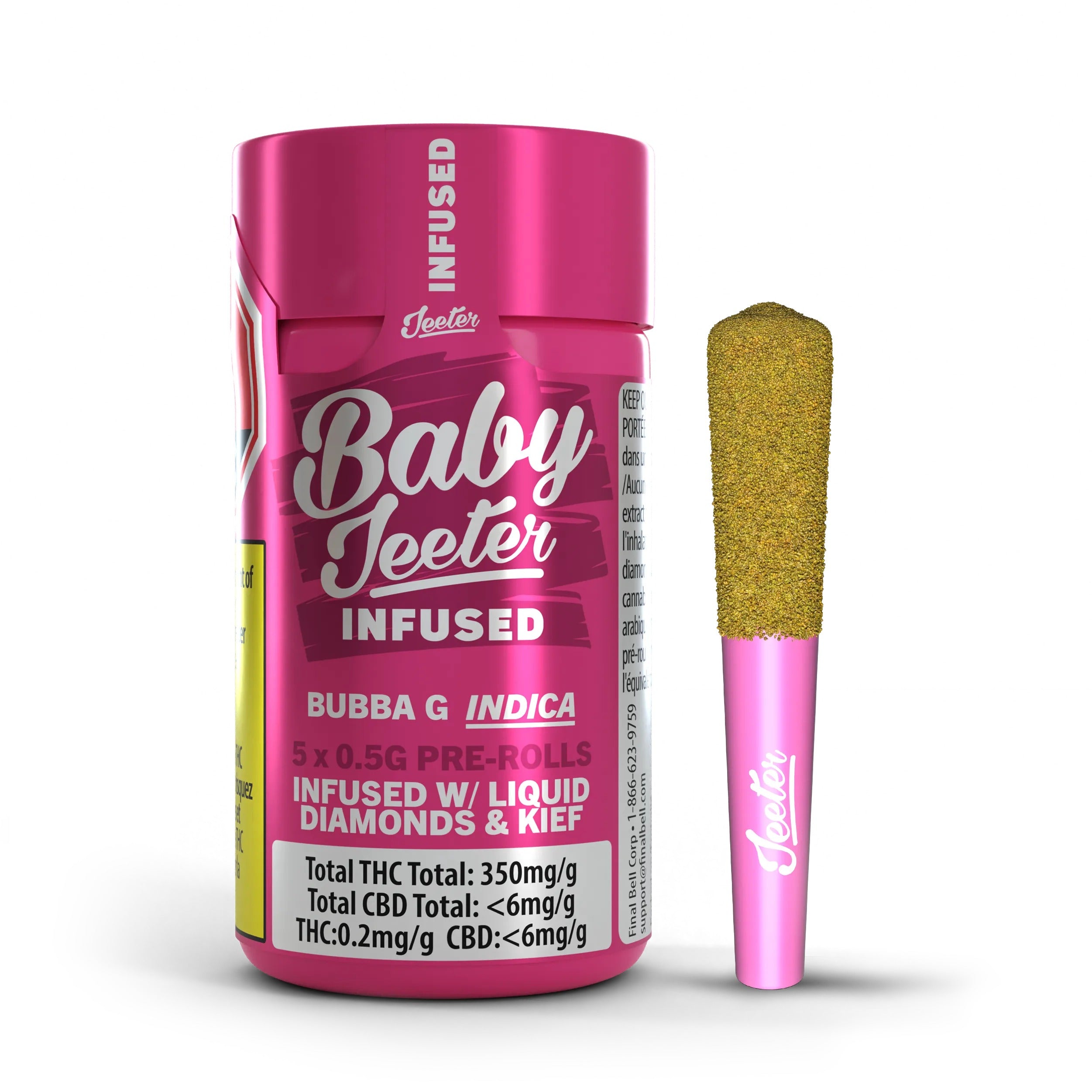 JEETER BABY JEETER BUBBA G (IND) INF PRE-ROLL - 0.5G X 5