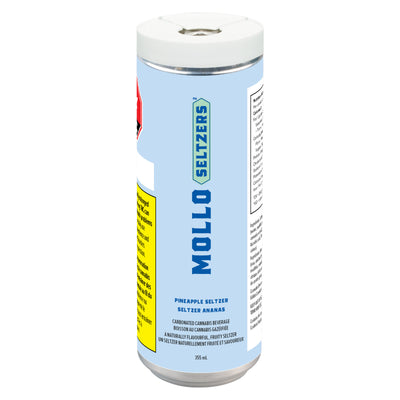 MOLLO SELTZER PINEAPPLE (H) BEV - 10:20MG THC:CBG X 355ML