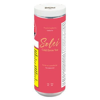 SOLEI COLD BREW PEACH CRAN (H) BEV - 5:10 MG THC:CBG X 355ML