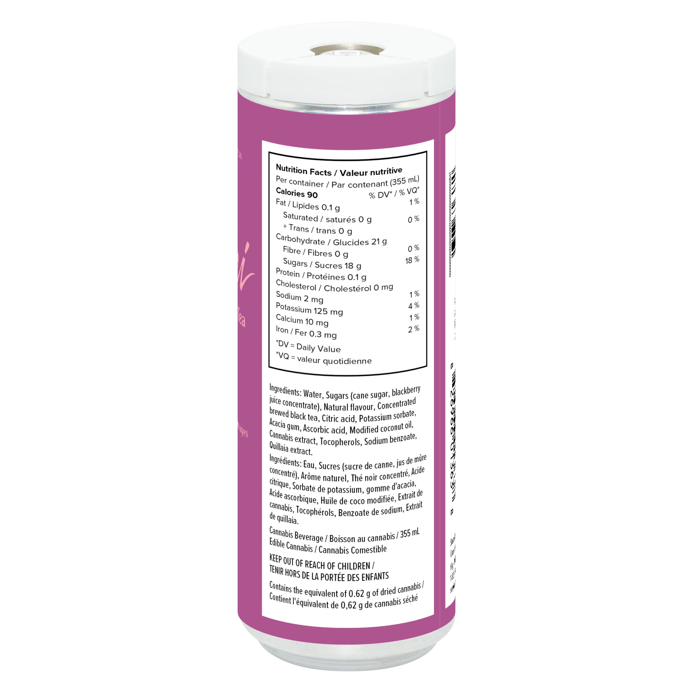 SOLEI COLD BREW WILD HIBISC (H) BEV - 5:10 MG THC:CBG X355ML