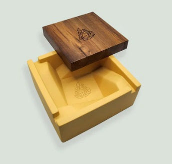 BRNT BRIQ ASH TRAY YELLOW