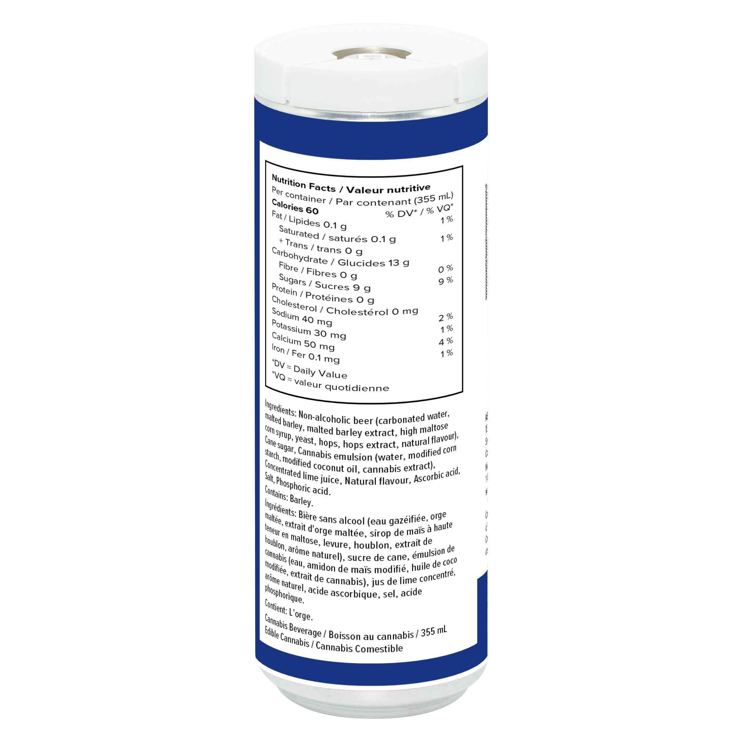 MOLLO 10 LIME (H) BEV -10:10MG THC:CBG X 355ML