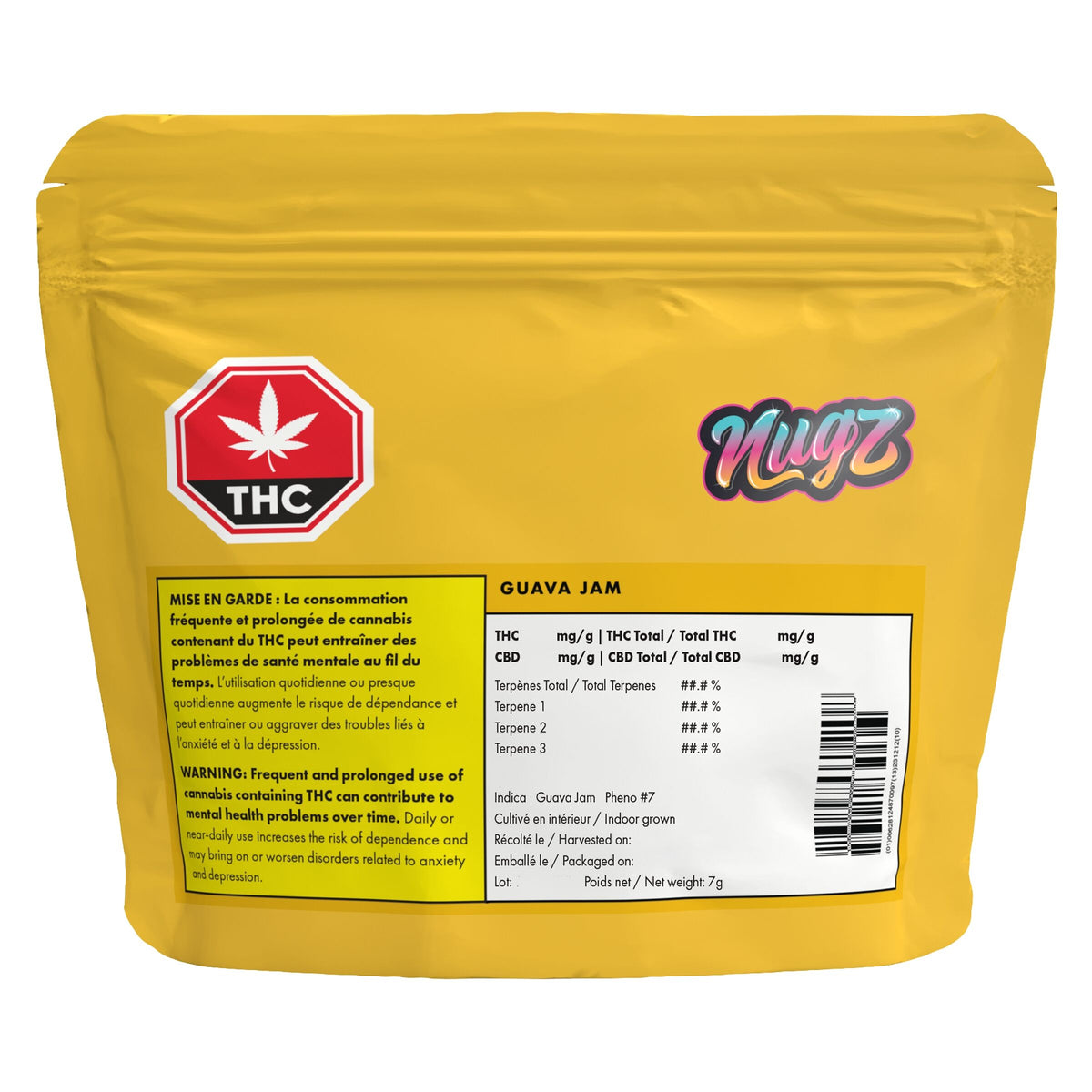 NUGZ GUAVA JAM (H) DRIED - 7G