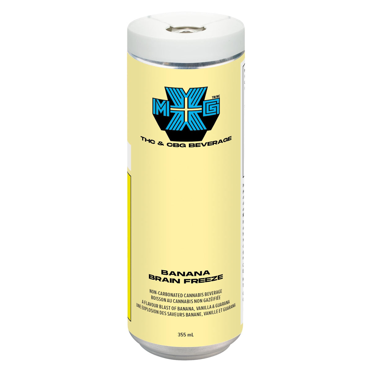 XMG+ BANANA BRAIN FREEZE (H) BEV - 10MG THC:CBG X 355ML