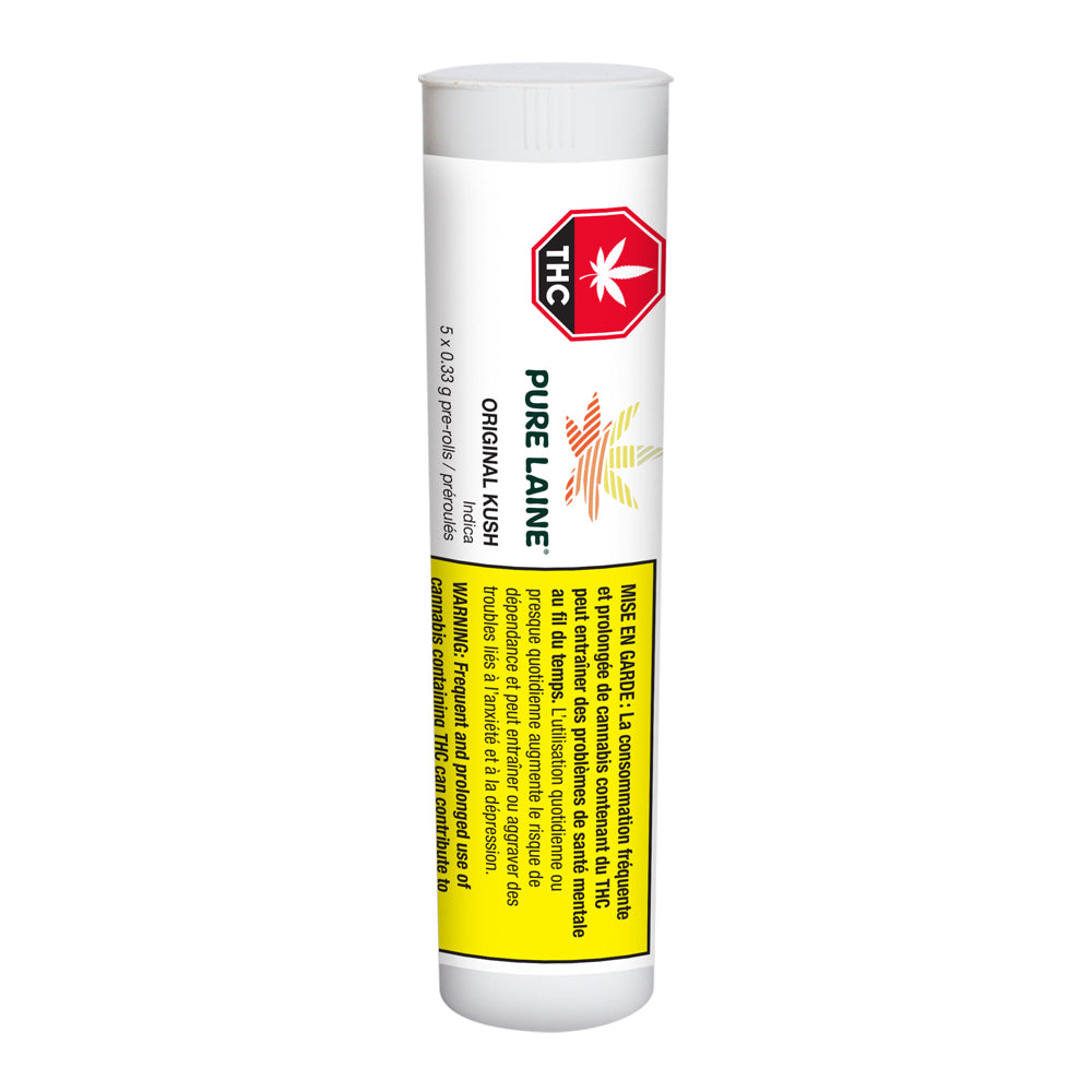 PURE LAINE ORIGINAL KUSH (IND) PRE-ROLL - 0.33G X 5
