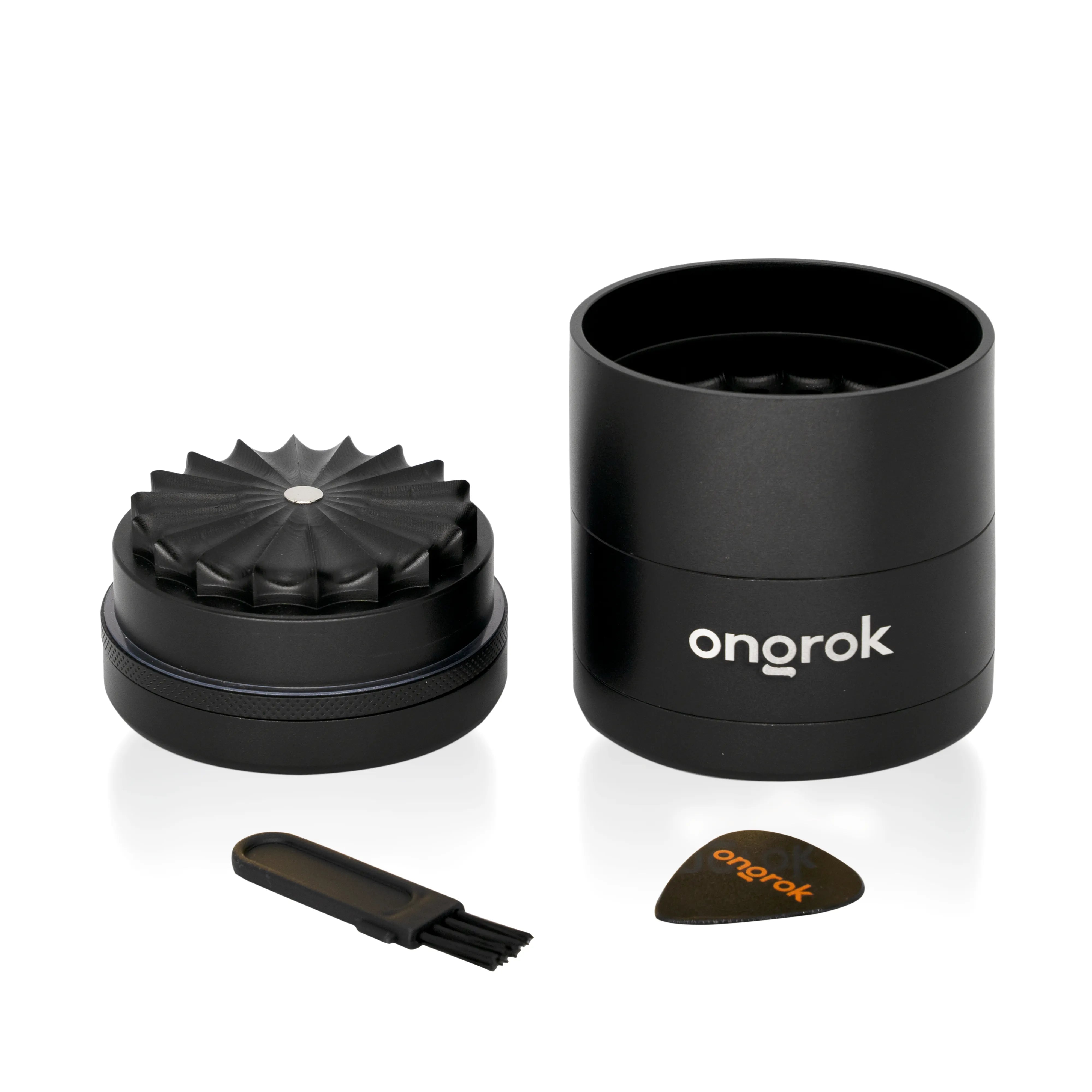 ONGROK 5-PIECE FLOWER TEETH GRINDER - BLACK