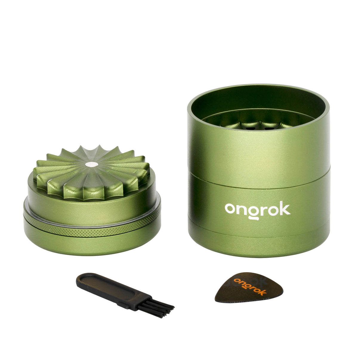 ONGROK 5-PIECE FLOWER TEETH GRINDER - GREEN