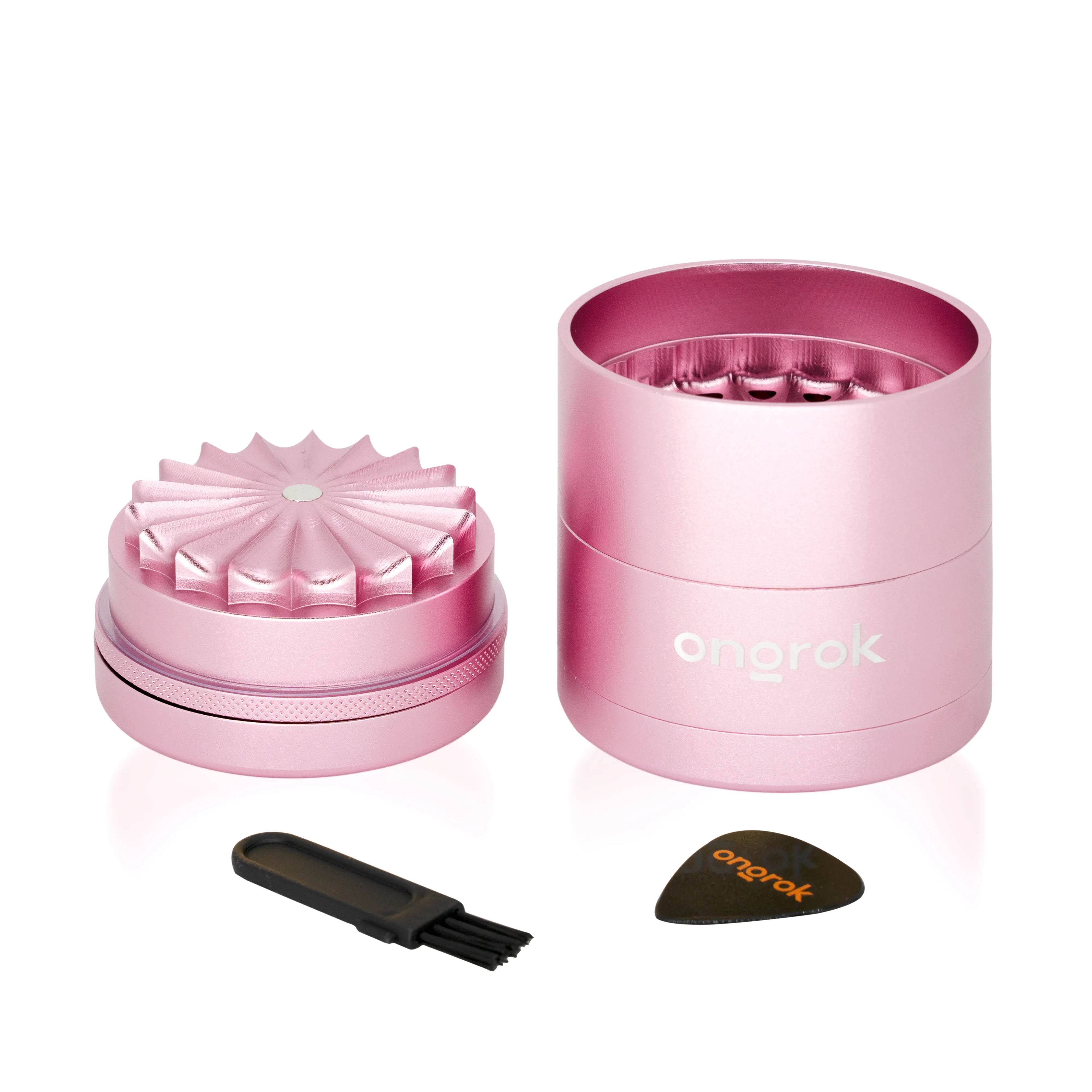 ONGROK 5-PIECE FLOWER TEETH GRINDER - ROSE GOLD