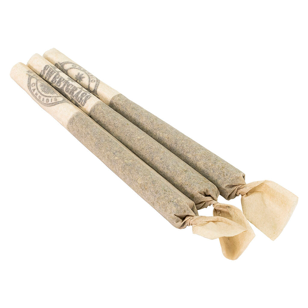SWEETGRASS CANNABIS ORG MINT CHOC CHIP (H) PRE-ROLL - 0.5GX3