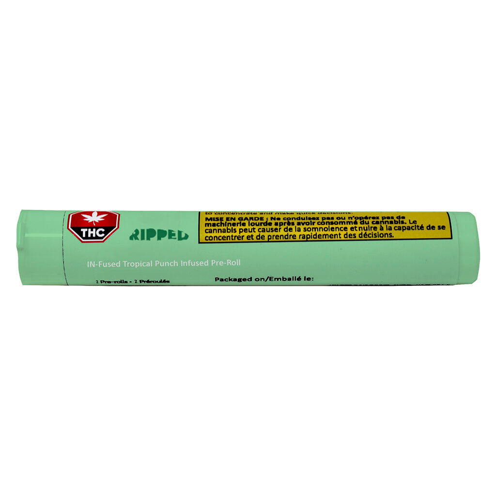 RIPPED IN-FUSED TROPICAL PUNCH (S) INF PRE-ROLL - 0.5G X 2