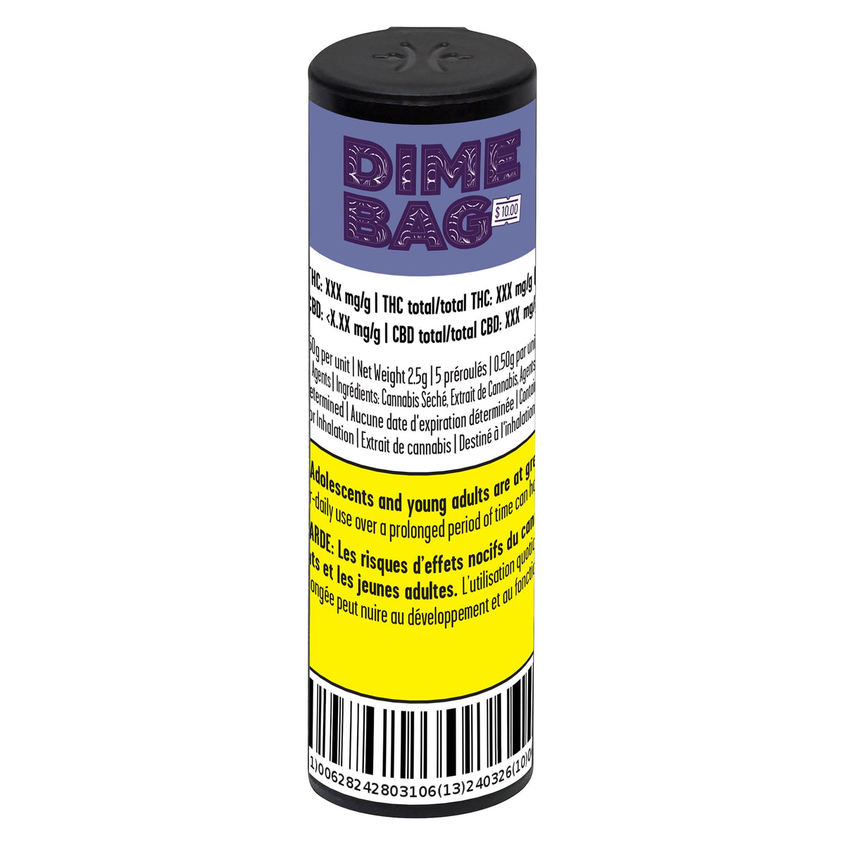 DIME BAG POCKET ROCKET SWT CHILI GLZ (H) INF PRE-ROLL 0.5GX5