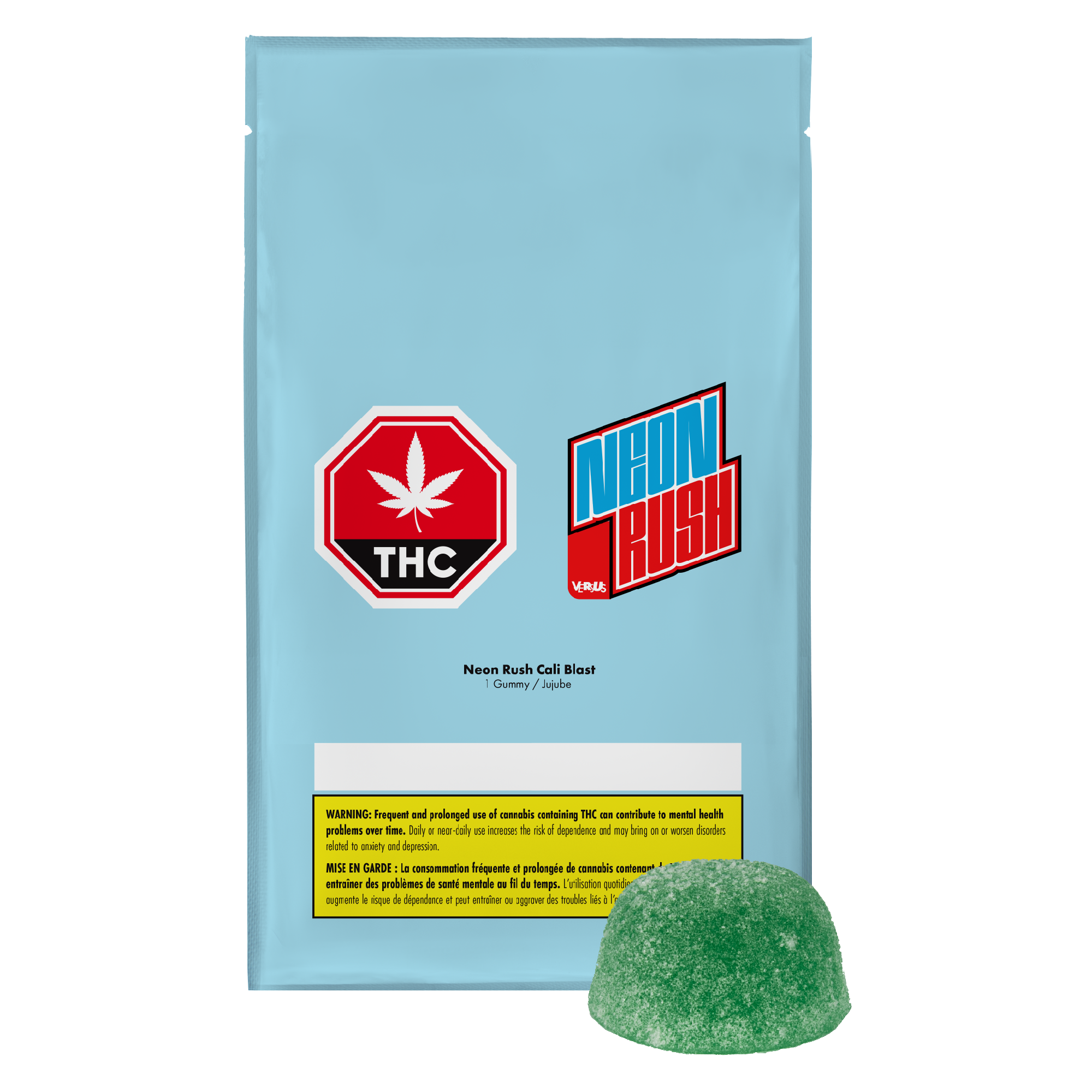 VERSUS NEON RUSH CALI BLAST (H) CHEW 10MG THC