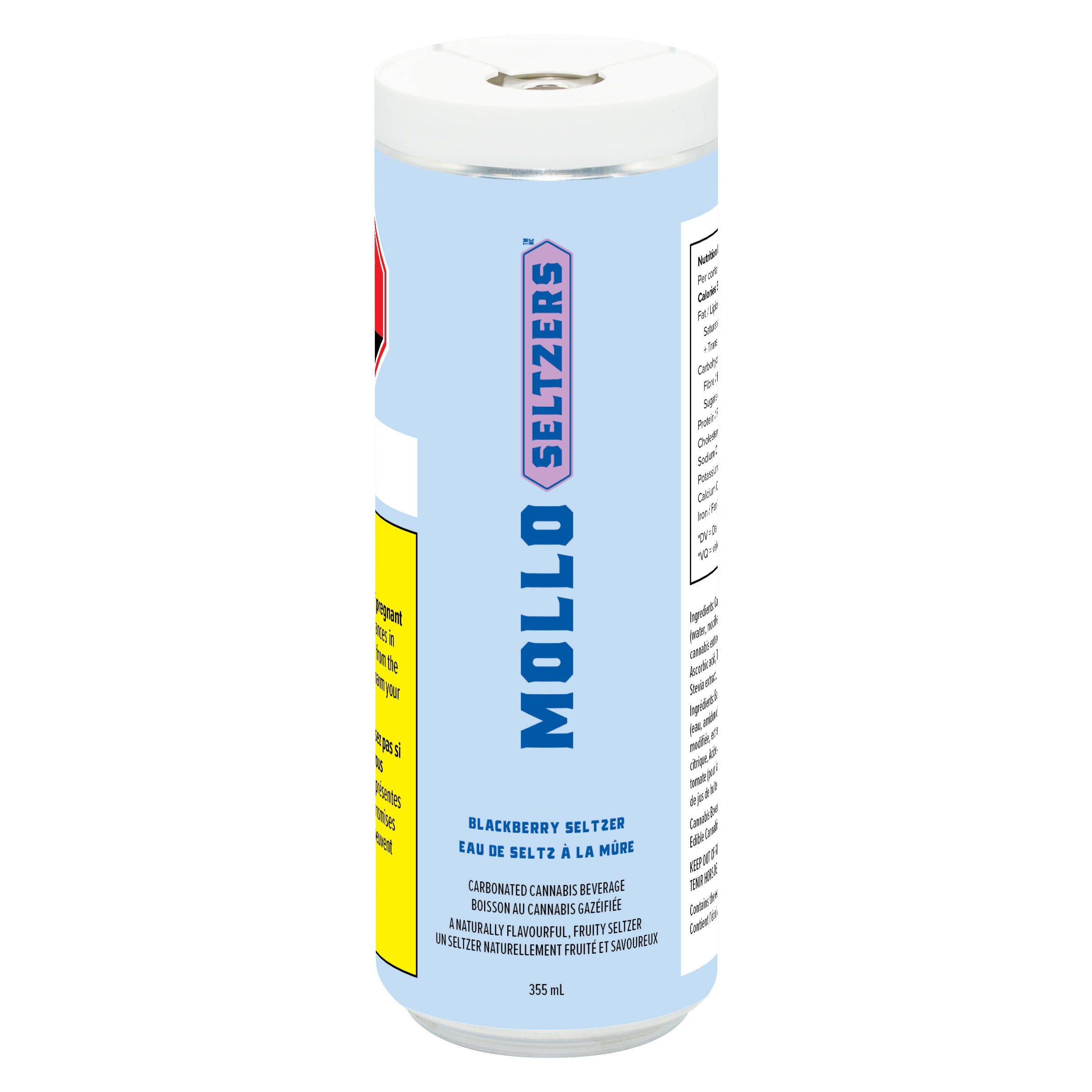 MOLLO SELTZER BLACKBERRY (H) BEV - 10:20MG THC:CBD X 355ML