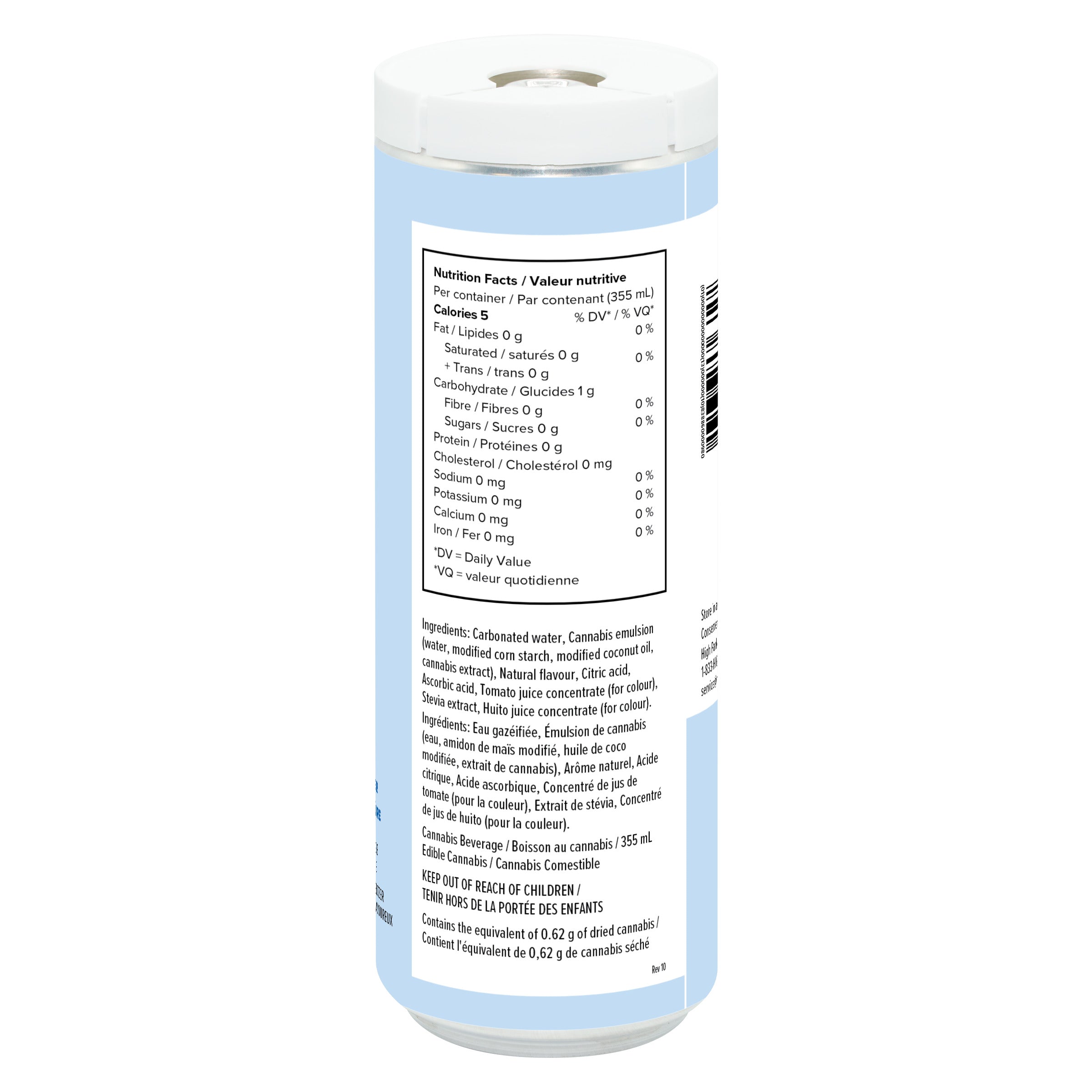 MOLLO SELTZER BLACKBERRY (H) BEV - 10:20MG THC:CBD X 355ML