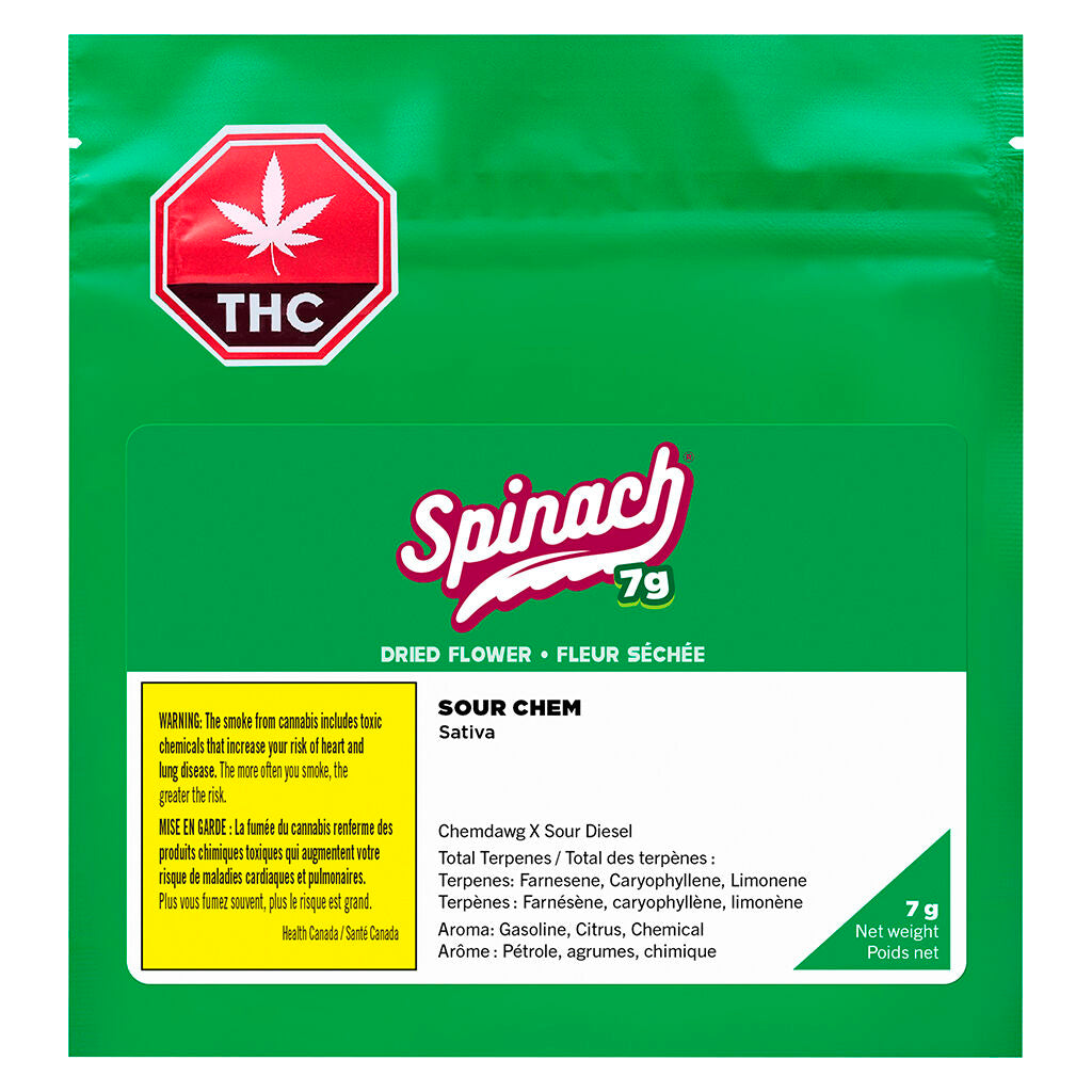 SPINACH SOUR CHEM (S) DRIED - 7G